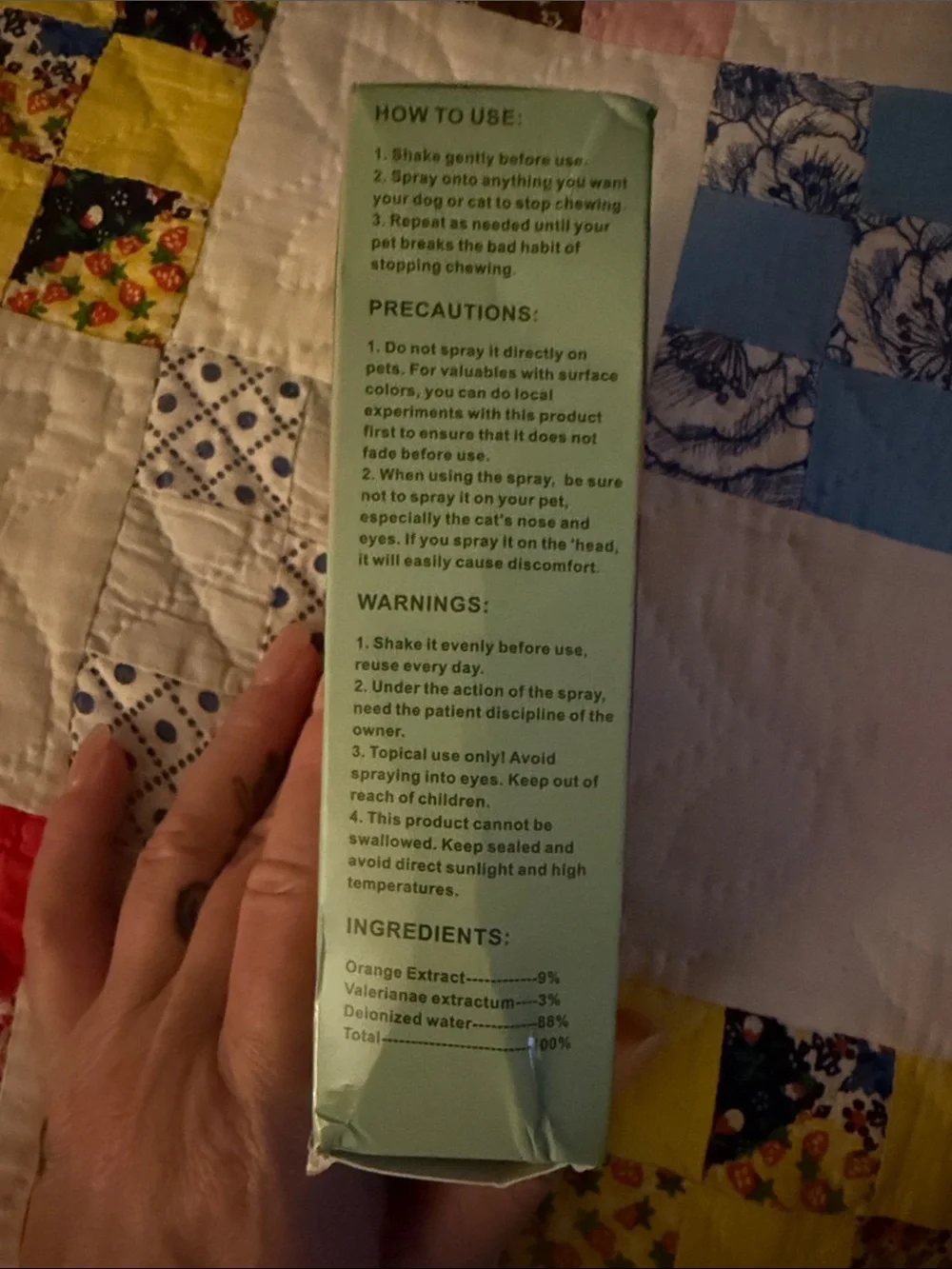 NWT Cat Deterrent Spray - Indoor & Outdoor Training Aid (Green)